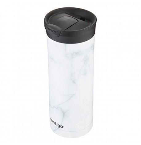 Термокружка Contigo Huron Couture Snapseal White Marble (590 мл)