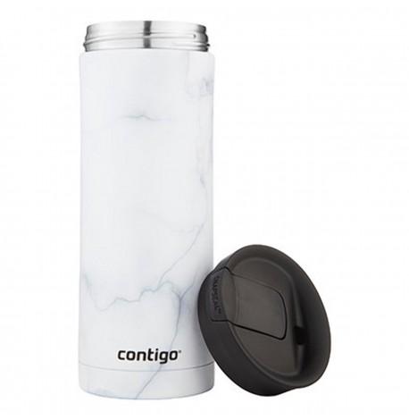Термокружка Contigo Huron Couture Snapseal White Marble (590 мл)