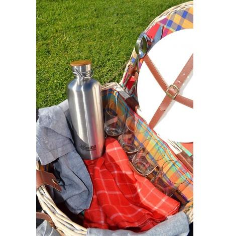 Сталева фляга для води Cheeki Thirsty Max (1,6 літра) Silver