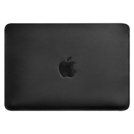 Кожаный чехол Up для MacBook 13'' (черный) кожа Crazy Horse