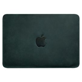 Кожаный чехол Up для MacBook 13'' (зеленый) кожа Crazy Horse