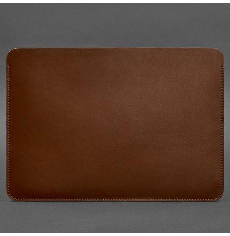 Кожаный чехол Up для MacBook 13'' (светло-коричневый) кожа Krast
