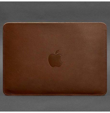 Кожаный чехол Up для MacBook 13'' (светло-коричневый) кожа Krast