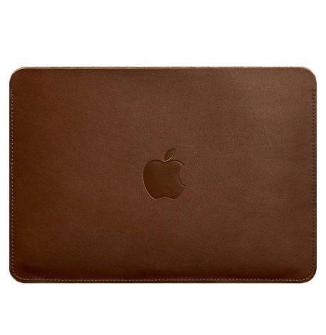 Кожаный чехол Up для MacBook 13'' (светло-коричневый) кожа Krast
