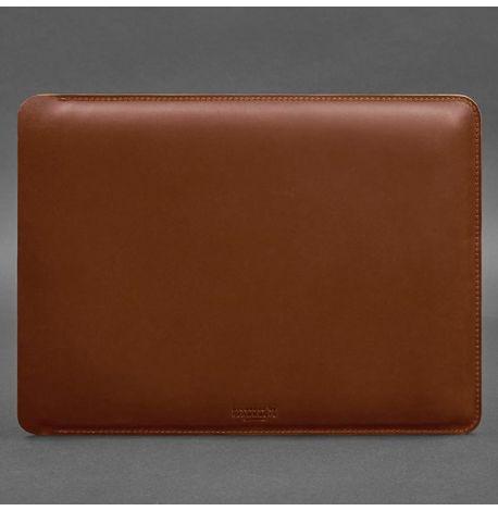 Кожаный чехол Side для MacBook 13'' (светло-коричневый) кожа Crazy Horse