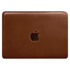 Кожаный чехол Side для MacBook 13'' (светло-коричневый) кожа Crazy Horse