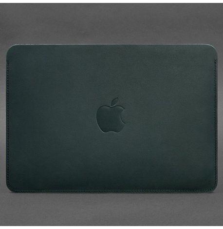 Шкіряний чохол Up для MacBook 13'' (зелений) шкіра Krast