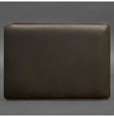 Шкіряний чохол Side для MacBook 13'' (темно-коричневий) шкіра Crazy Horse