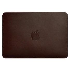 Кожаный чехол Up для MacBook 13'' (бордовый) кожа Krast