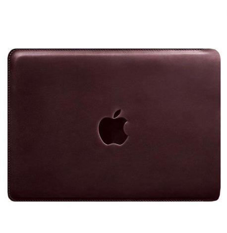 Шкіряний чохол Side для MacBook 13'' (бордовий) шкіра Crazy Horse