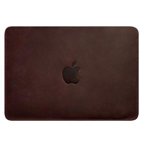 Шкіряний чохол Up для MacBook 13'' (бордовий) шкіра Crazy Horse