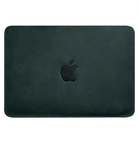 Кожаный чехол Up для MacBook Pro 14'' (зеленый) кожа Crazy Horse