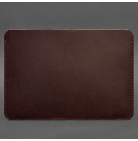 Шкіряний чохол Up для MacBook Pro 14'' (бордовий) шкіра Crazy Horse
