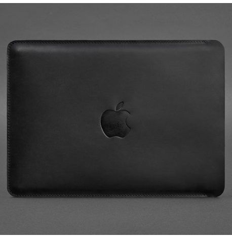 Шкіряний чохол Side для MacBook 15-16 (чорний) шкіра Crazy Horse