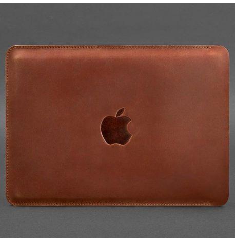 Шкіряний чохол Side для MacBook 15-16 (світло-коричневий) шкіра Crazy Horse
