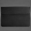 Шкіряний чохол-конверт на магнітах для MacBook 13'' (чорний) шкіра Crazy Horse