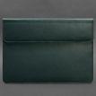 Шкіряний чохол-конверт на магнітах для MacBook 13'' (зелений) шкіра Krast
