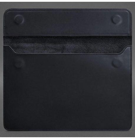 Кожаный чехол-конверт на магнитах для MacBook 13'' (темно-синий) кожа Crazy Horse