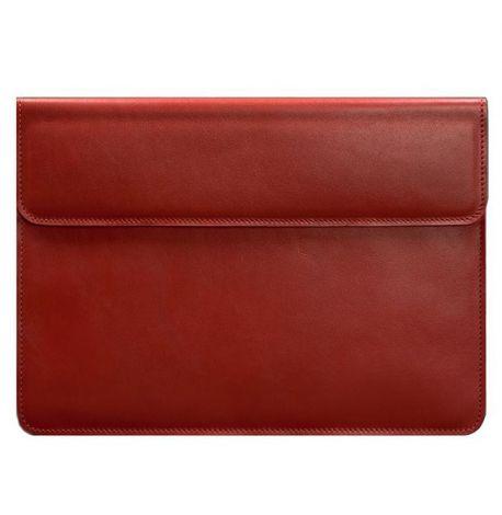 Шкіряний чохол-конверт на магнітах для MacBook 13'' (червоний) шкіра Krast