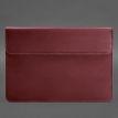 Шкіряний чохол-конверт на магнітах для MacBook 13'' (бордовий) шкіра Crazy Horse