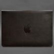 Кожаный чехол-конверт на магнитах для MacBook 14'' (темно-коричневый) кожа Krast