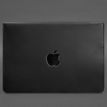 Кожаный чехол-конверт на магнитах для MacBook 14'' (черный) кожа Crazy Horse