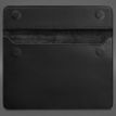 Кожаный чехол-конверт на магнитах для MacBook 14'' (черный) кожа Crazy Horse