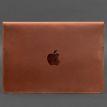 Кожаный чехол-конверт на магнитах для MacBook 14'' (светло-коричневый) кожа Crazy Horse