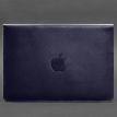 Кожаный чехол-конверт на магнитах для MacBook 14'' (темно-синий) кожа Krast
