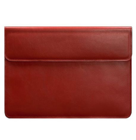 Шкіряний чохол-конверт на магнітах для MacBook 14'' (червоний) шкіра Krast