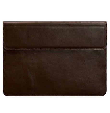 Шкіряний чохол-конверт на магнітах для MacBook 14'' (бордовий) шкіра Krast