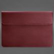 Шкіряний чохол-конверт на магнітах для MacBook 14'' (бордовий) шкіра Crazy Horse