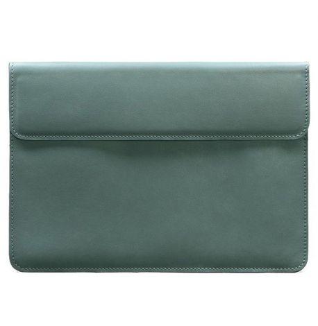 Шкіряний чохол-конверт на магнітах для MacBook 14'' (бірюзовий) шкіра Krast