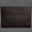 Кожаный чехол-конверт на магнитах для MacBook 16'' (темно-коричневый) кожа Krast