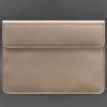 Шкіряний чохол-конверт на магнітах для MacBook 16'' (світло-бежевий) шкіра Krast