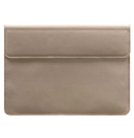 Шкіряний чохол-конверт на магнітах для MacBook 16'' (світло-бежевий) шкіра Krast
