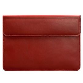 Шкіряний чохол-конверт на магнітах для MacBook 16'' (червоний) шкіра Krast