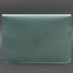 Кожаный чехол-конверт на магнитах для MacBook 16'' (бирюзовый) кожа Krast