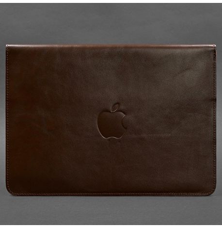 Шкіряний чохол-конверт на магнітах для MacBook 16'' (бордовий) шкіра Krast