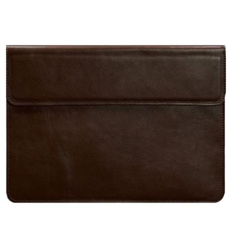 Шкіряний чохол-конверт на магнітах для MacBook 16'' (бордовий) шкіра Krast