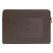 Кожаный чехол для ноутбука на молнии с карманом и хлястиком 29.1 (темно-бежевый)