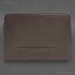 Кожаный чехол для ноутбука на молнии с карманом и хлястиком 29.1 (темно-бежевый)
