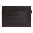 Кожаный чехол для ноутбука на молнии с карманом и хлястиком 29.1 (темно-коричневый)