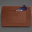 Шкіряний чохол для ноутбука на блискавці з кишенею та хлястиком 29.1 (світло-коричневий)