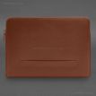 Шкіряний чохол для ноутбука на блискавці з кишенею та хлястиком 29.1 (світло-коричневий)