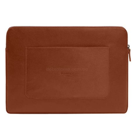 Шкіряний чохол для ноутбука на блискавці з кишенею та хлястиком 29.1 (світло-коричневий)