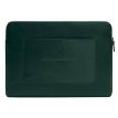 Кожаный чехол для ноутбука на молнии с карманом и хлястиком 29.1 (зеленый)
