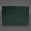Кожаный чехол для ноутбука на молнии с карманом и хлястиком 29.1 (зеленый)
