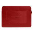 Шкіряний чохол для ноутбука на блискавці з кишенею та хлястиком 29.1 (червоний)