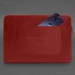Шкіряний чохол для ноутбука на блискавці з кишенею та хлястиком 29.1 (червоний)